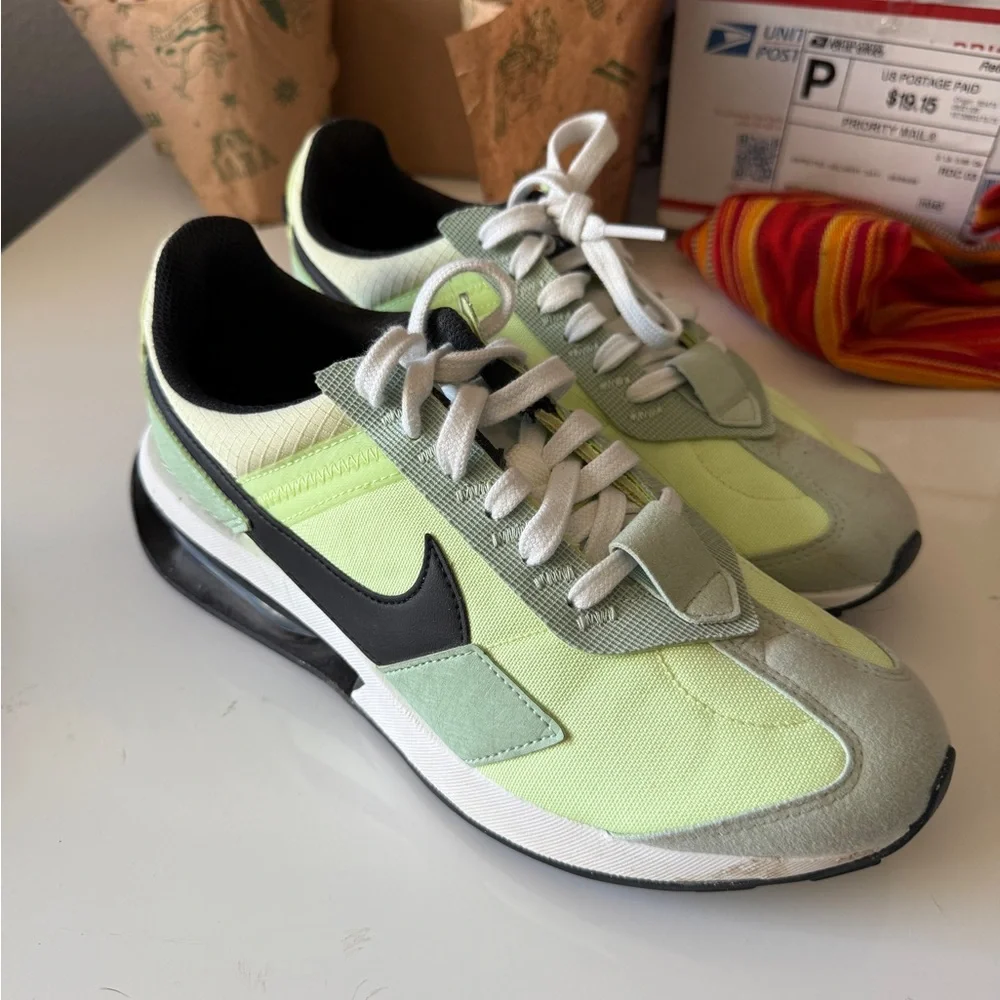 Nike Lime and Black Athletic Shoes